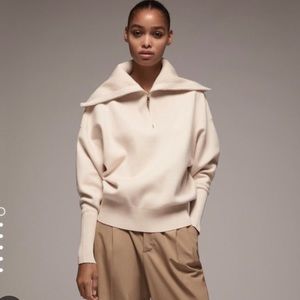 Zara Cream Cowl Neck Sweater